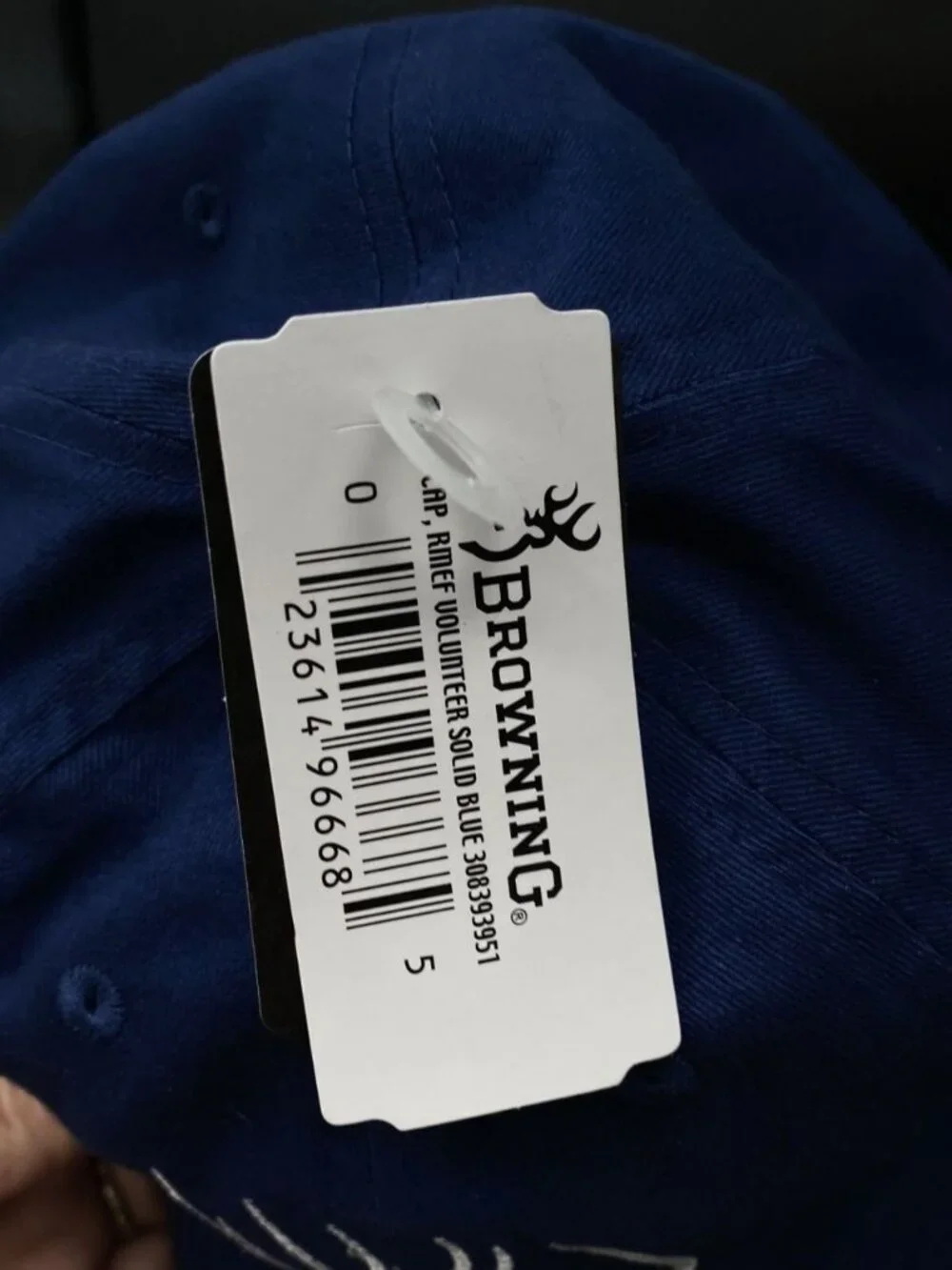 Browning Blue & White Deer Hunting Baseball Hat Cap Hunter
